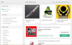 film freeway website screen capture