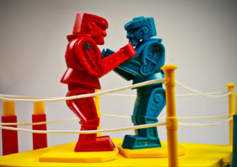 rock em sock em toy robots fight