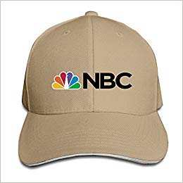 baseball cap with nbc logo brown